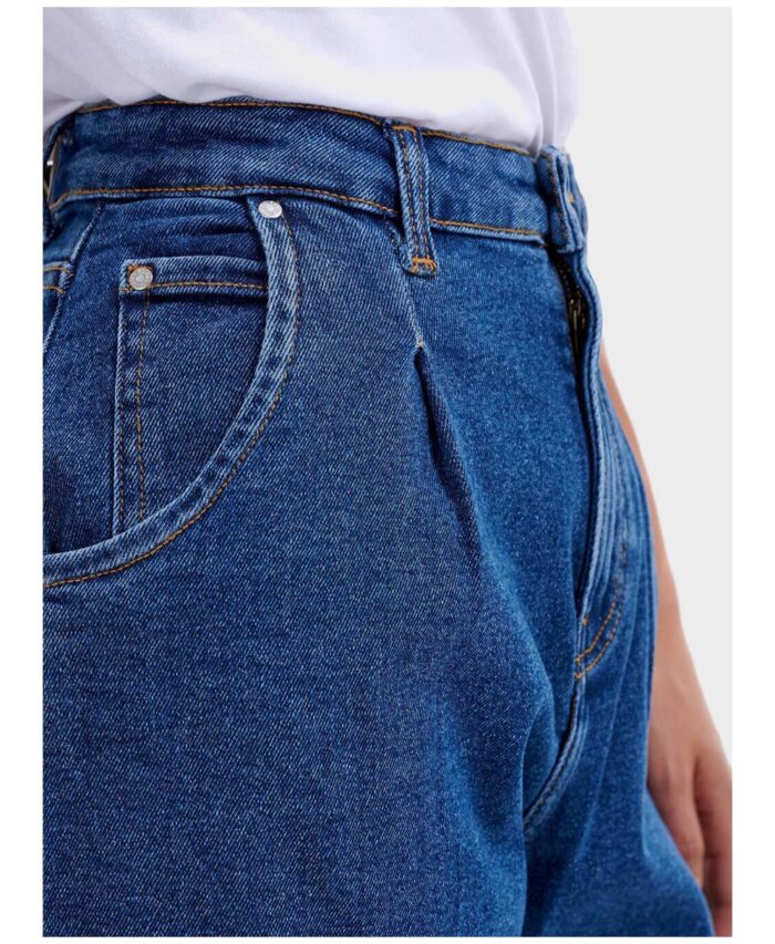 bootcut pshlomeso panteloni boyfriend anti fit made in italy denim blue jeans