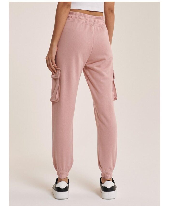 roz nude pink panteloni formas cargo pants made in italy spring summer 2021