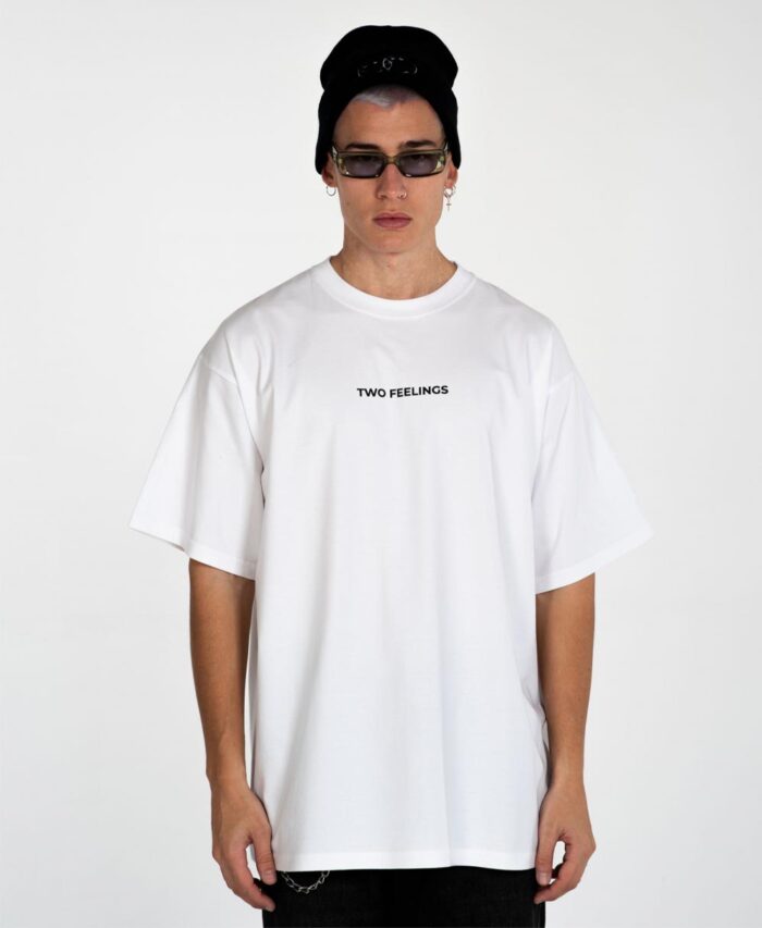 leukh white t-shirt two feelings 2021