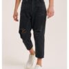 mauro black cropped jeans made in italy 2021