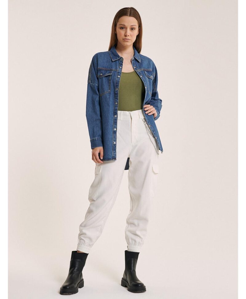 blue jeans oversize boyfriend jacket made in italy 2021