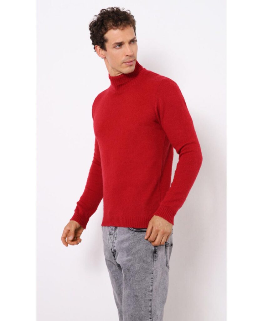 red kokkino blood plekto poulover me zivago turtle neck imperial fashion 2021 made in italy