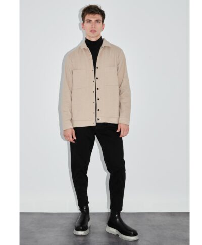 beige cream tsoxino jacket poukamiso p/coc fall winter 2021