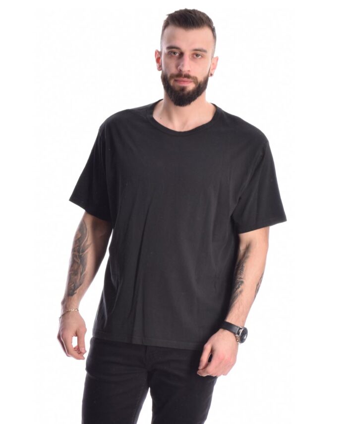 mauro black t-shirt made in italy imperial fashion