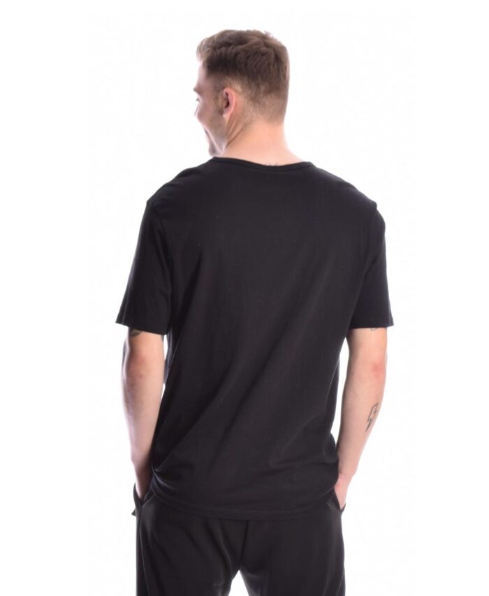 mauro black t-shirt made in italy imperial fashion with pocket