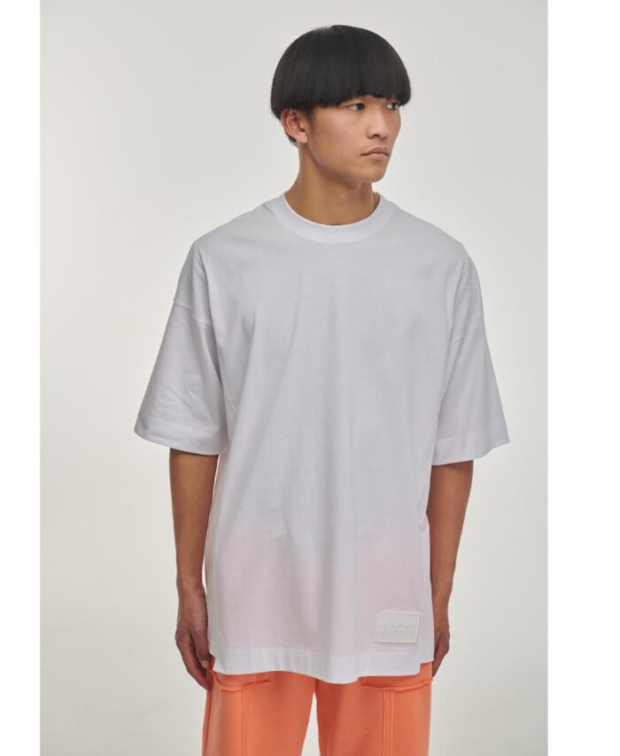 leuko white p/coc summer t-shirt oversized me kenthma logo