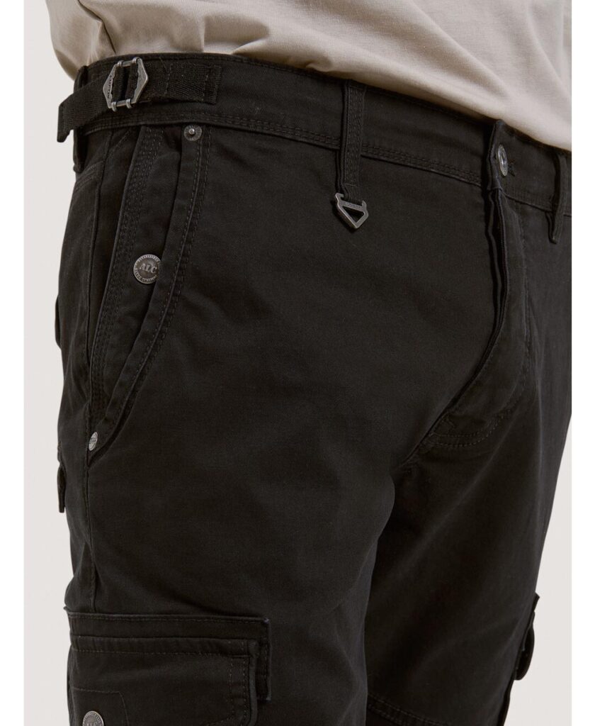 mauro cargo italiko panteloni jogger baggy cargo pants black colour