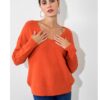 orange portokali plekto poulover cento fashion fall winter collection 2023
